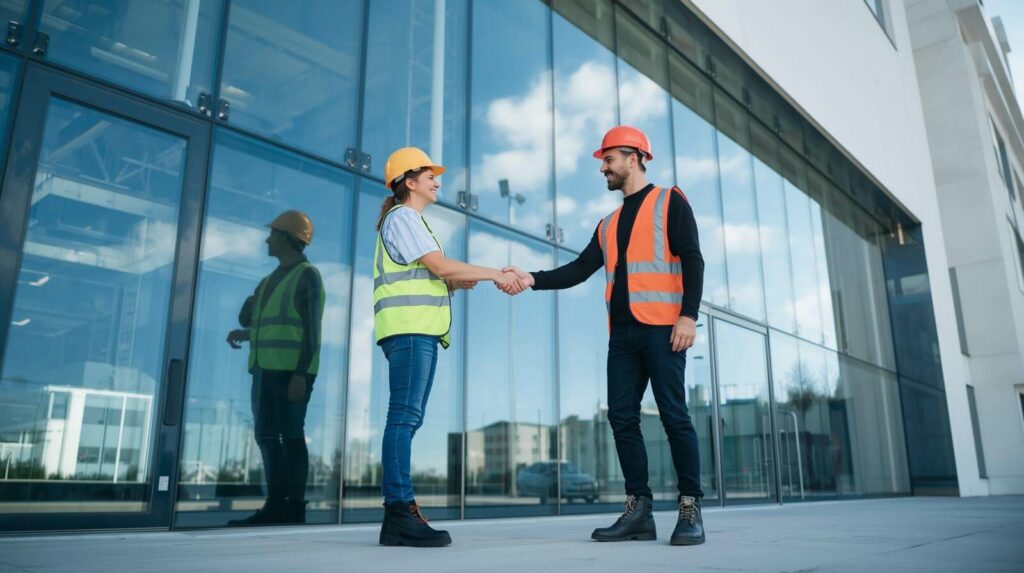 Team providing post-construction window cleaning in Phoenix for builders.