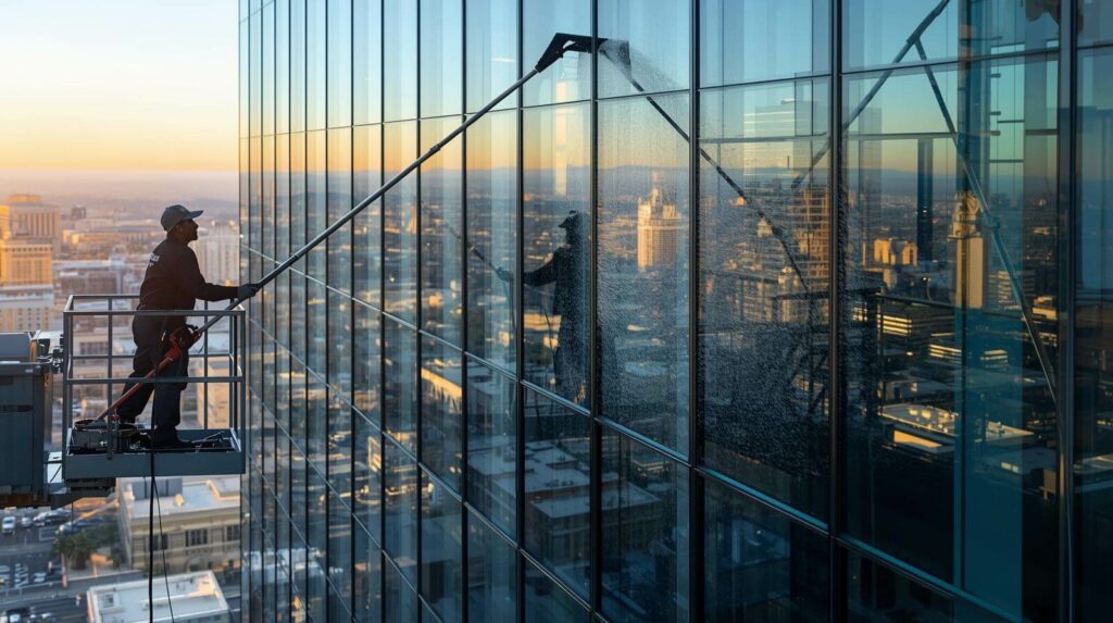 Office building window cleaning service in Phoenix.