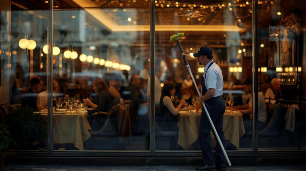 Restaurant and hospitality window cleaning in Phoenix.